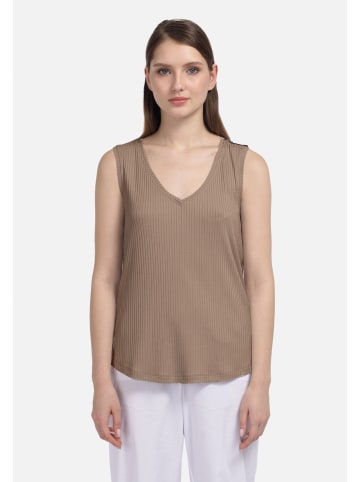 HELMIDGE Top Bluse in beige