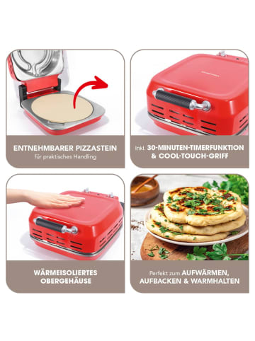 Gourmetmaxx GOURMETmaxx Elektro-Pizzaofen inkl. Pizzastein