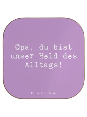 Mr. & Mrs. Panda Tassen Untersetzer Spruch Opa Held mit Spruch in Lavendeltraum