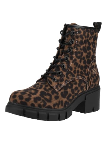 DOCKERS Stiefelette in Schwarz/Braun