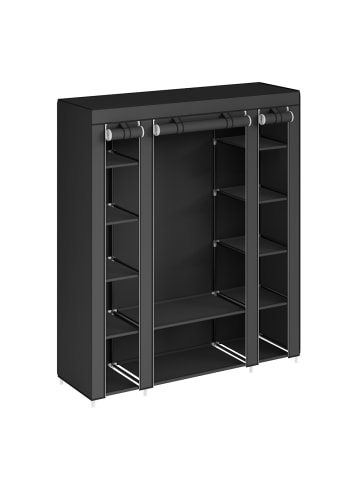 SONGMICS Kleiderschrank Rylan in Schwarz - (B)45 x (H)175 x (T)150 cm