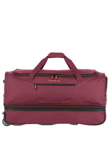 travelite Basics - Rollenreisetasche 98L 70 cm in bordeaux