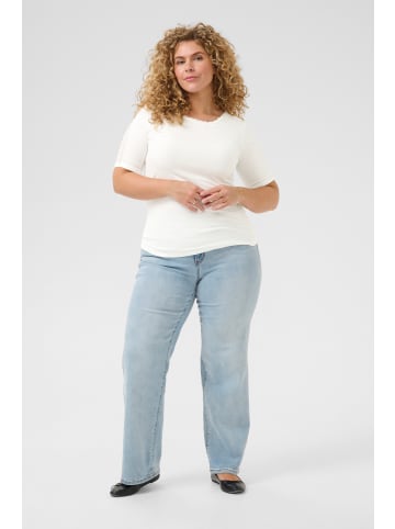 KAFFE curve T-shirt KCjunna in Chalk