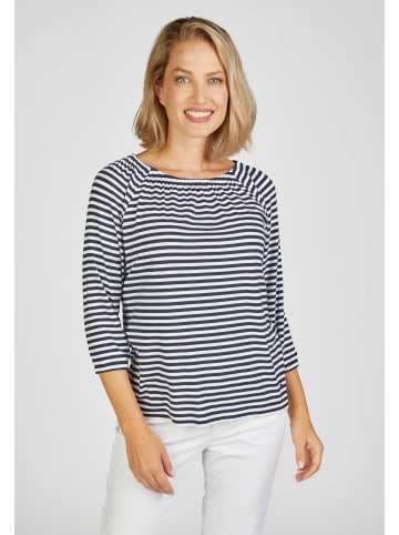 Rabe Streifen T-Shirt in Blau