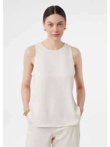 comma Bluse ärmellos in Creme