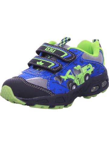Lico Klettschuhe Loader V Blinky in blau/schwarz/lemon