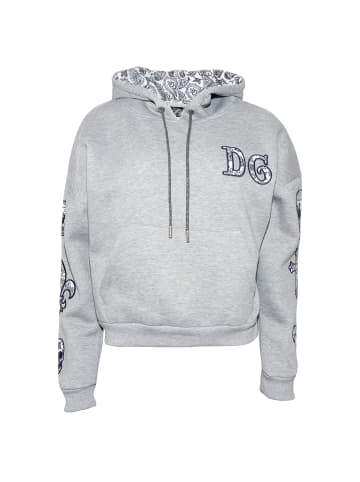 Roberto Geissini Patch Hoodie Davina Grau