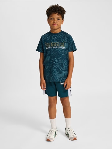 Hummel T-Shirt Hmljr Aop Lebensstil Kinder in REFLECTING POND