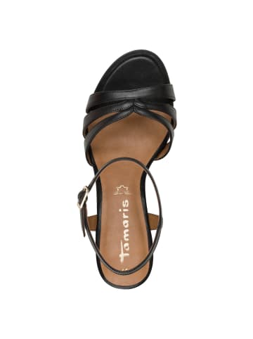 Tamaris Sandalette in BLACK LEATHER