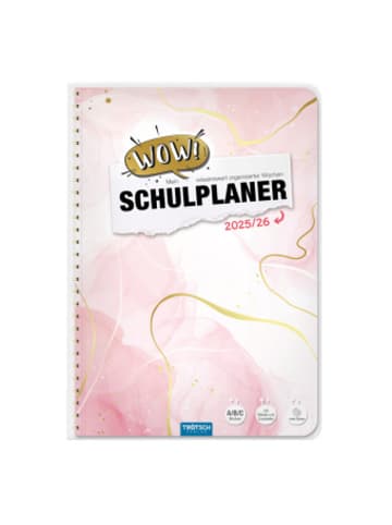 Trötsch Kalender - Trötsch Schulplaner WOW Marble 25/26