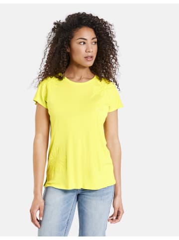 TAIFUN T-Shirt Kurzarm Rundhals in Fresh Lemon