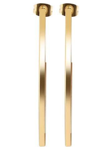 Adeliás Damen Ohrringe – Creole aus Edelstahl in gold