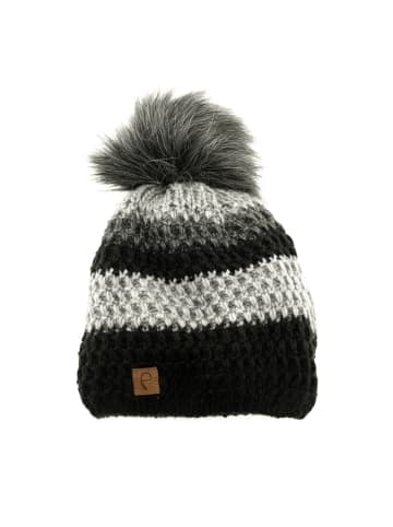 Faera Mütze zum Warmhalten im Herbst oder Winter Bommelmütze in Schwarz