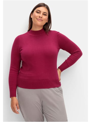 sheego Pullover in weinrot