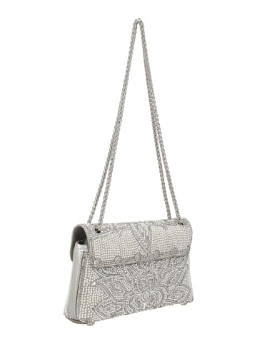 faina Women Flap Bag in Silver