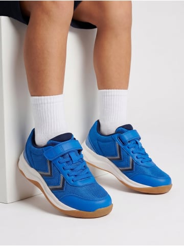 Hummel Klettverschluss Hallenschuh Multiplay Flex Innenbereich Kinder in INDIGO BUNTING