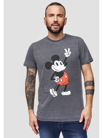 Re:Covered T-Shirt Disney Mickey Peace Pose in Grey