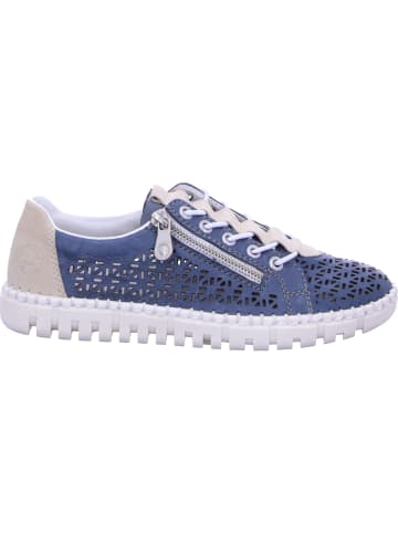 rieker Schnürschuhe in azur/perle/adria