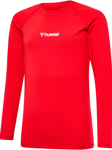 Hummel Kinder Sportshirt "Hmlbl Performance Tee L/S Kids" in Rot
