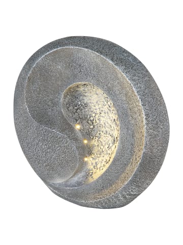 Globo lighting Solarleuchte "SOLARLEUCHTE KUNSTSTOFF GRAU, 3XLED" in gray