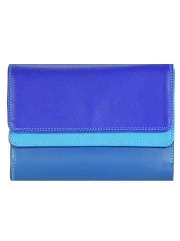 MYWALIT Double Flap Wallet Geldbörse Leder 13 cm seascape