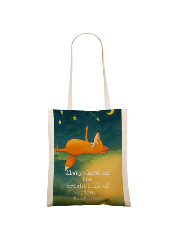 Mr. & Mrs. Panda Stoffbeutel Fuchs Sterne Design mit Spruch in Weiß