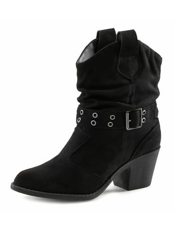 LASCANA Cowboy Stiefelette in schwarz