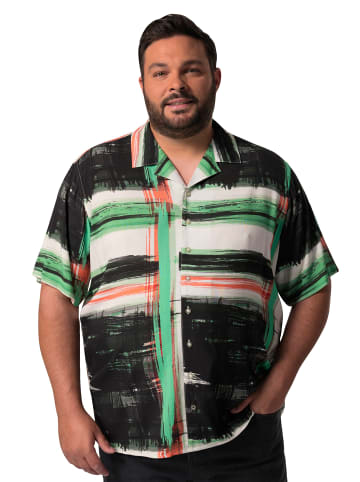 Men Plus Hemd in schwarz