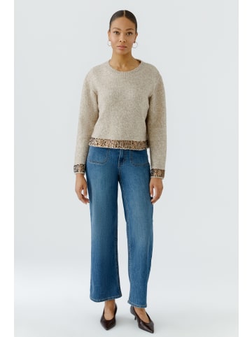 Oui Pullover in light beige mel