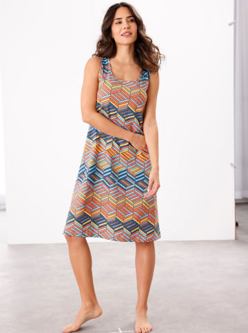 Sieh an! Sommerkleid in gelb-bedruckt