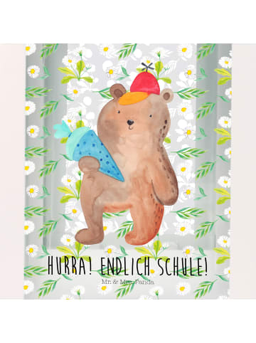 Mr. & Mrs. Panda Deko Laterne Bär Schultüte mit Spruch in Transparent