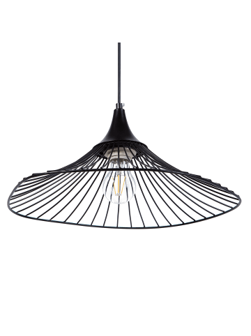 Beliani Pendelleuchten MAZARO in Schwarz - (W) 50 x (H) 125 x (L) 50 cm