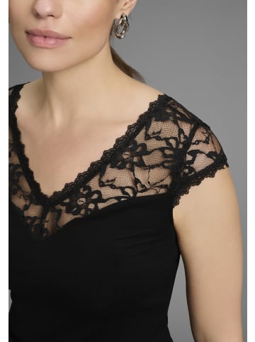 Melrose Spitzenshirt in schwarz