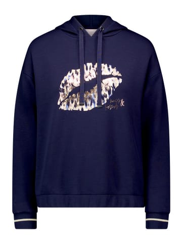 Betty Barclay Sweatshirt mit Kapuze in Patch Dark Blue/Beige