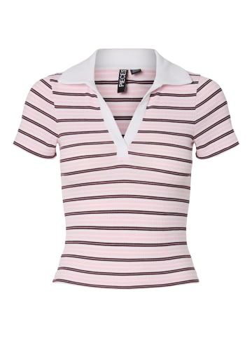 Pieces Poloshirt in Pink Tulle