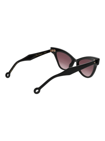 Hally & Son Damen Sonnenbrillen Schmetterling Schwarz