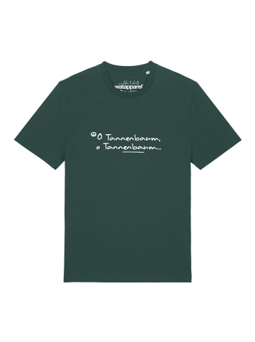 wat? Apparel T-Shirt O Tannenbaum in Dunkelgrün