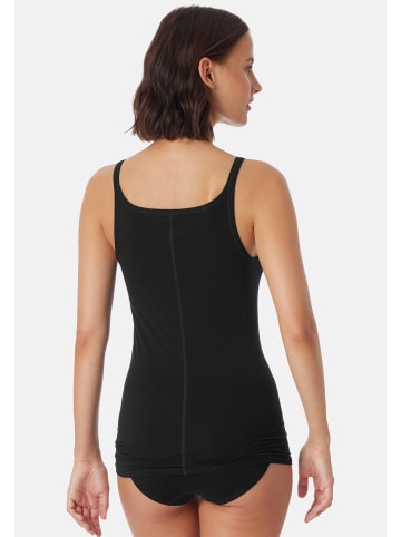 Schiesser Spaghetti Top Personal Fit in Creme / schwarz / dunkelblau