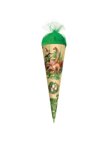 ROTH Geschenk-Schultüte klein Veganosaurus 50 cm in Grün