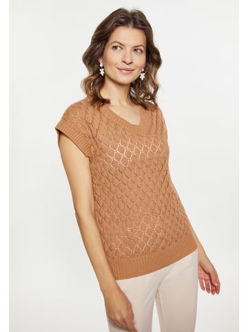 Usha Damen Pullover in KAMEL
