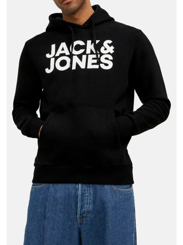 Jack & Jones Sweatshirt / Hoodie Corp in Schwarz / weiß