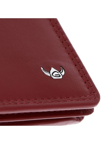 Golden Head Polo Geldbörse RFID Schutz Leder 10 cm in rot