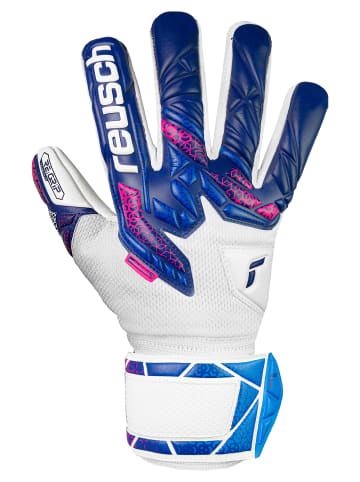 Reusch Torwarthandschuhe Attrakt RE:GRIP NC Junior in 4310 blue / pink / white