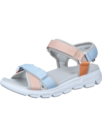 rieker Klassische Sandaletten in perlcloud/lightblush/ciel/salmon