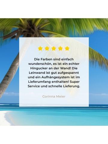 MuchoWow Leinwand bilder Palme