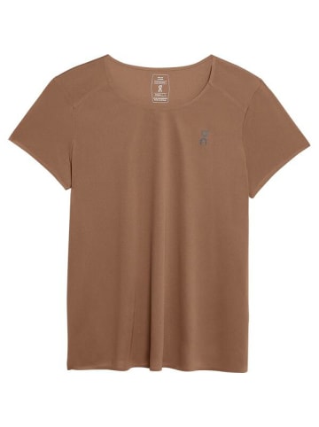 On Rundhals T-Shirt für Damen in braun