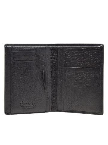 Esquire Deer Geldbörse Leder 9 cm in schwarz