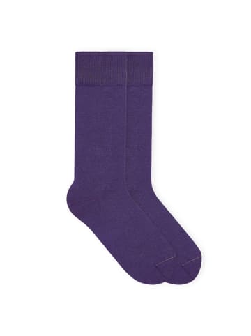 von Jungfeld Classic Socken Signature Innenbund in Violett