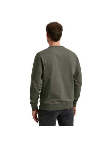 PME Legend Pullover CREWNECK LOGO CARRIER in Grün