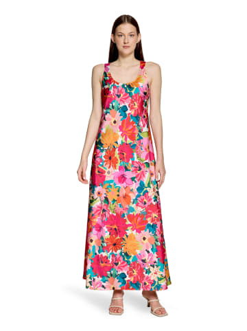 Vera Mont Blumenkleid mit Print in Yellow/Pink